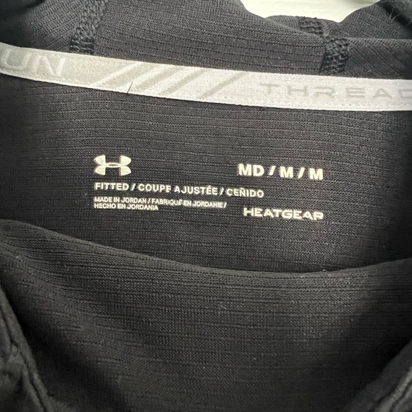 Under Armour Black HeatGear Running hoodie size M - Picture 4 of 4